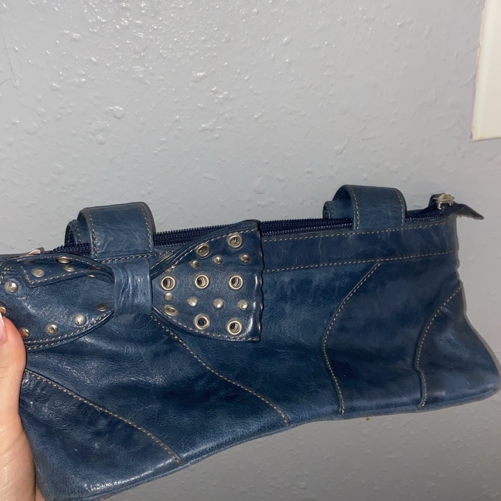 OFFERS‼️blue y2k shoulder bag with bow.